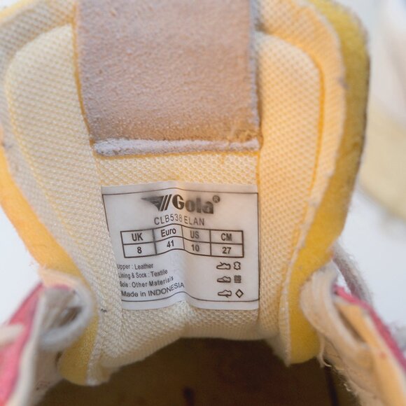 Gola Suede Sneakers Women’s 10 Pink w/ Green Stripe Anthropologie Exclusive - Picture 7 of 7